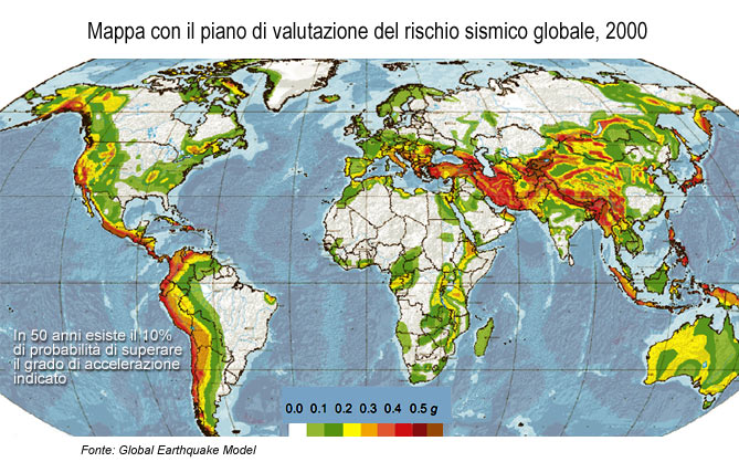 mappa globale rischio sismico mappa globale rischio sismico